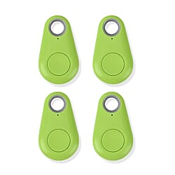 Set of 4 - Portable Bluetooth Wireless Key Item Finder (1 LITecoin Battery CR2032) - Black