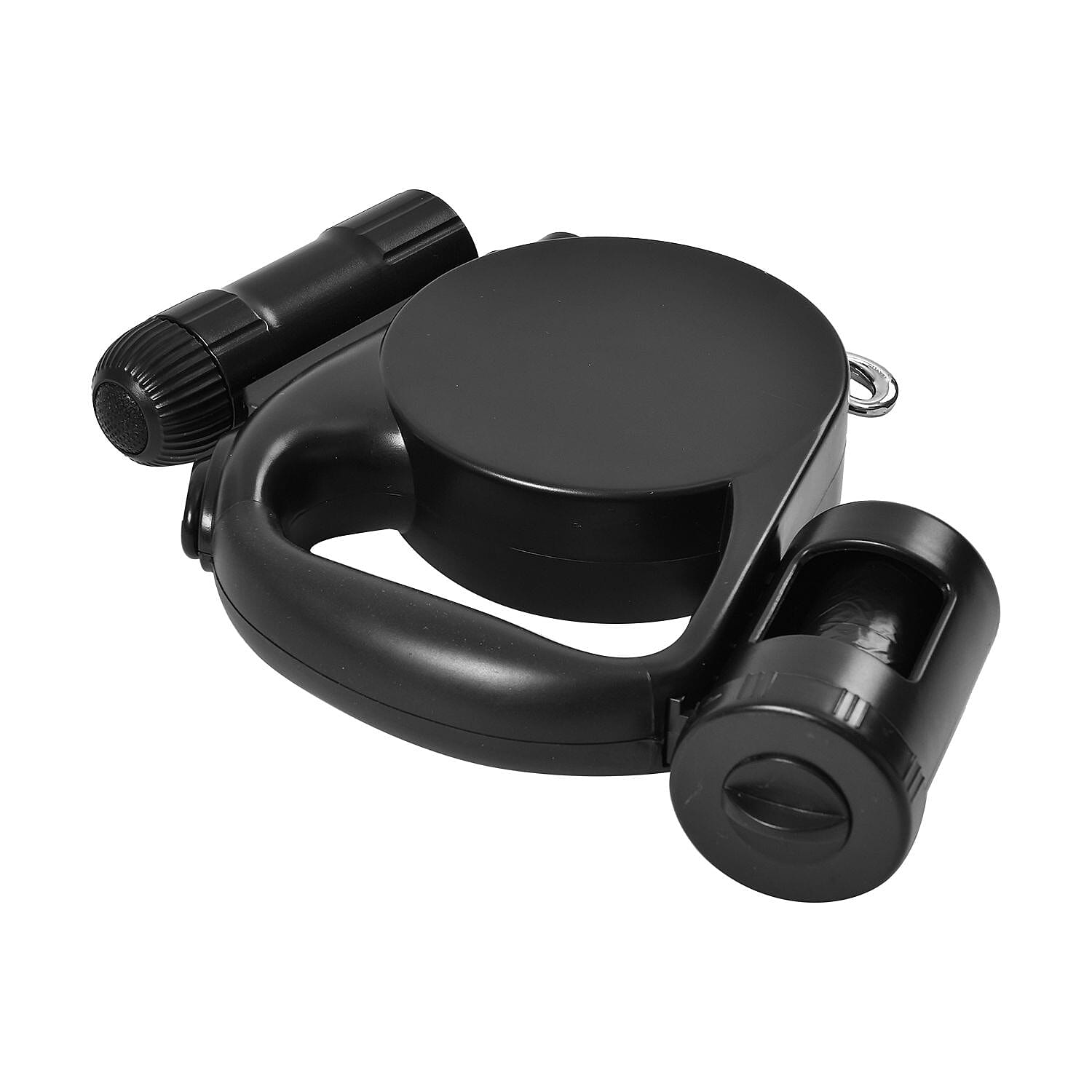Retractable 15FT Lead Leash for Pets with Waste bag Holder and  LED Lights (Powered by 3xAAA Battery Not Inc.) - Black