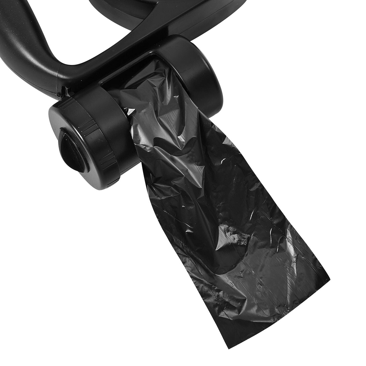 Retractable 15FT Lead Leash for Pets with Waste bag Holder and  LED Lights (Powered by 3xAAA Battery Not Inc.) - Black