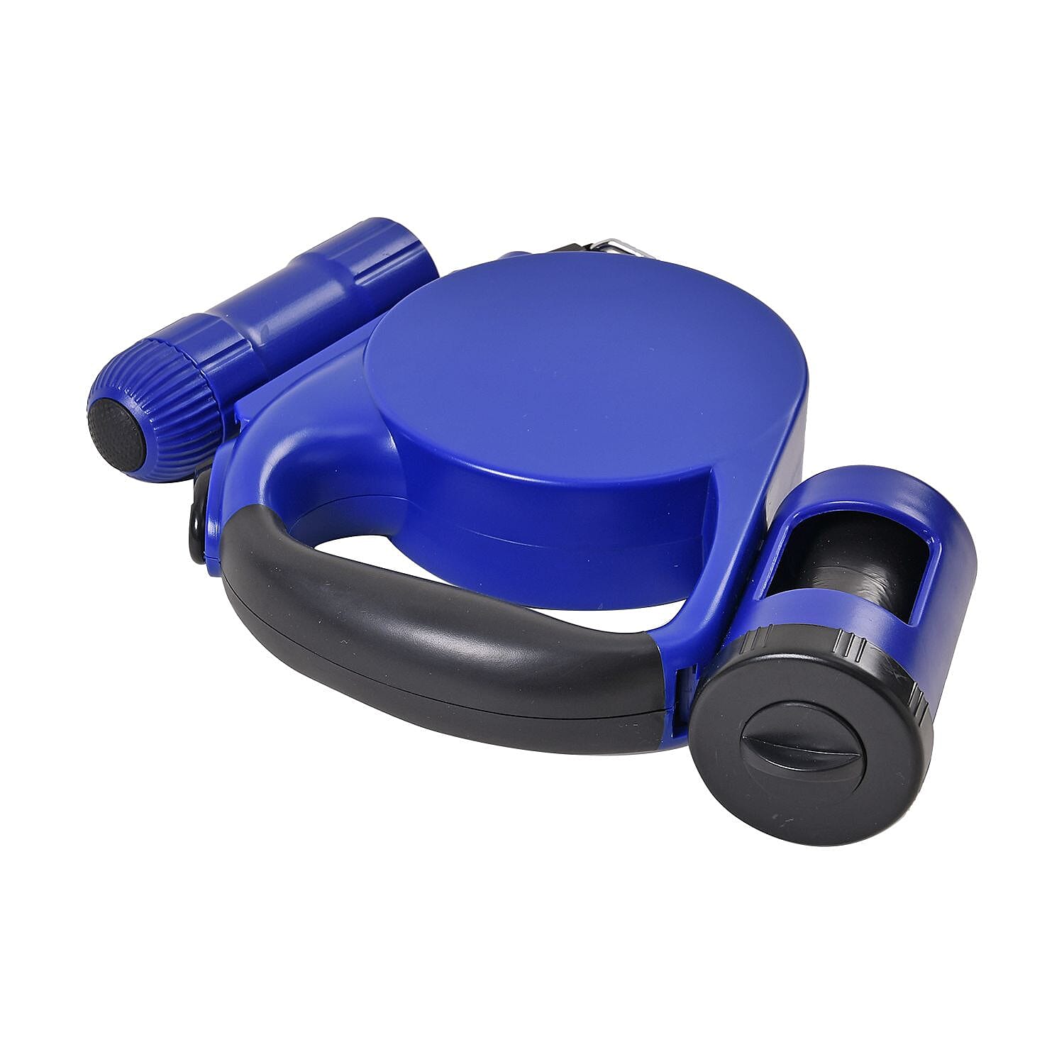 Retractable 15FT Lead for Pets with Waste bag Holder and  LED Lights (Powered by 3xAAA Battery Not Inc.) - Blue