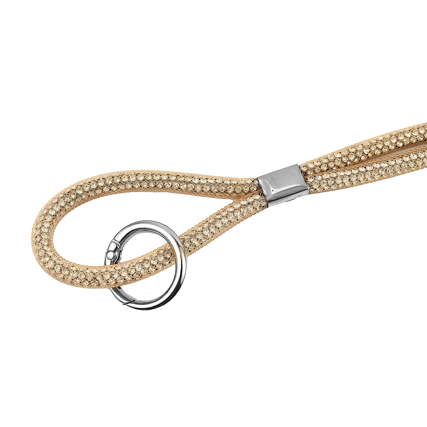 Universal Hanging Neck Phone Strap Decorated with Rhinestones (1.5 m) - Gold