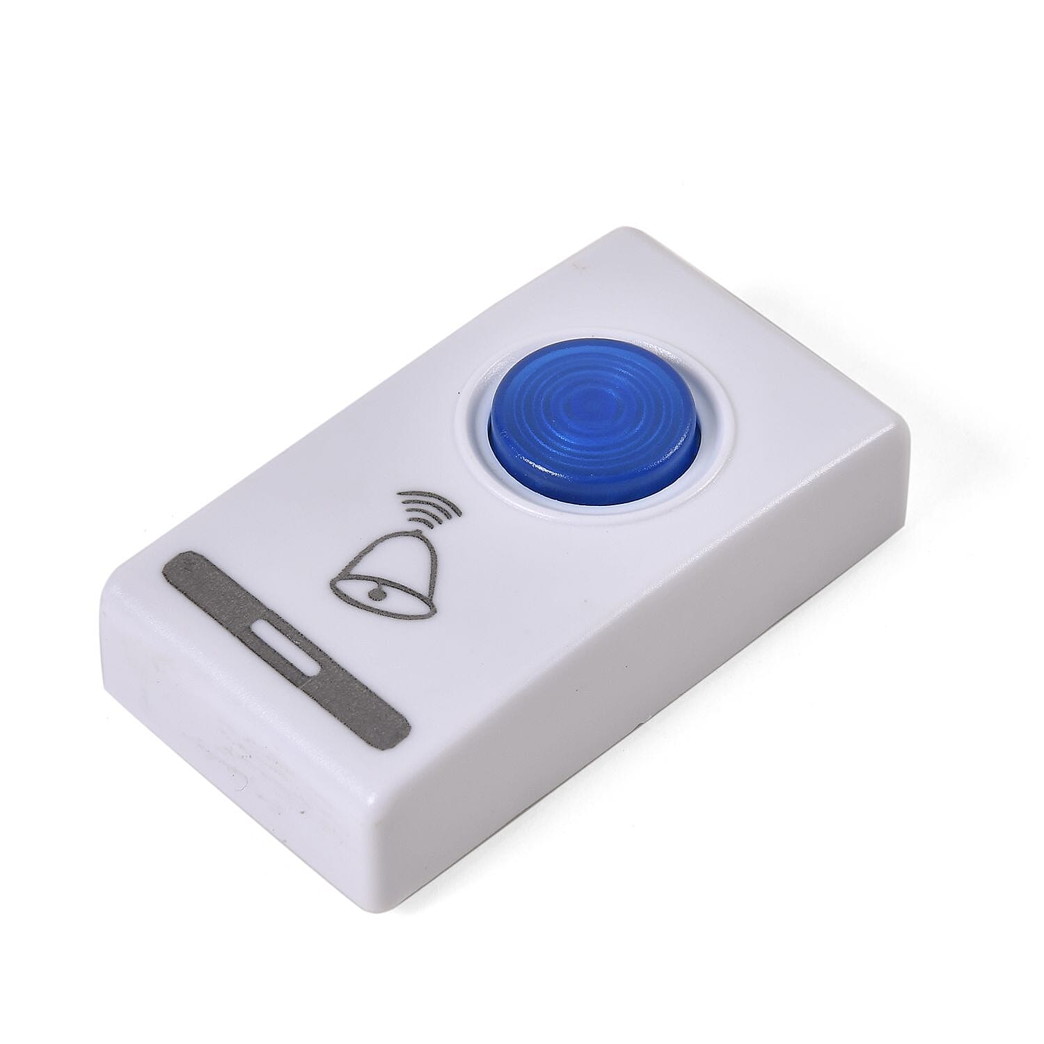Battery-operated Wireless Doorbell with Remote Control (100 mts) - White & Blue
