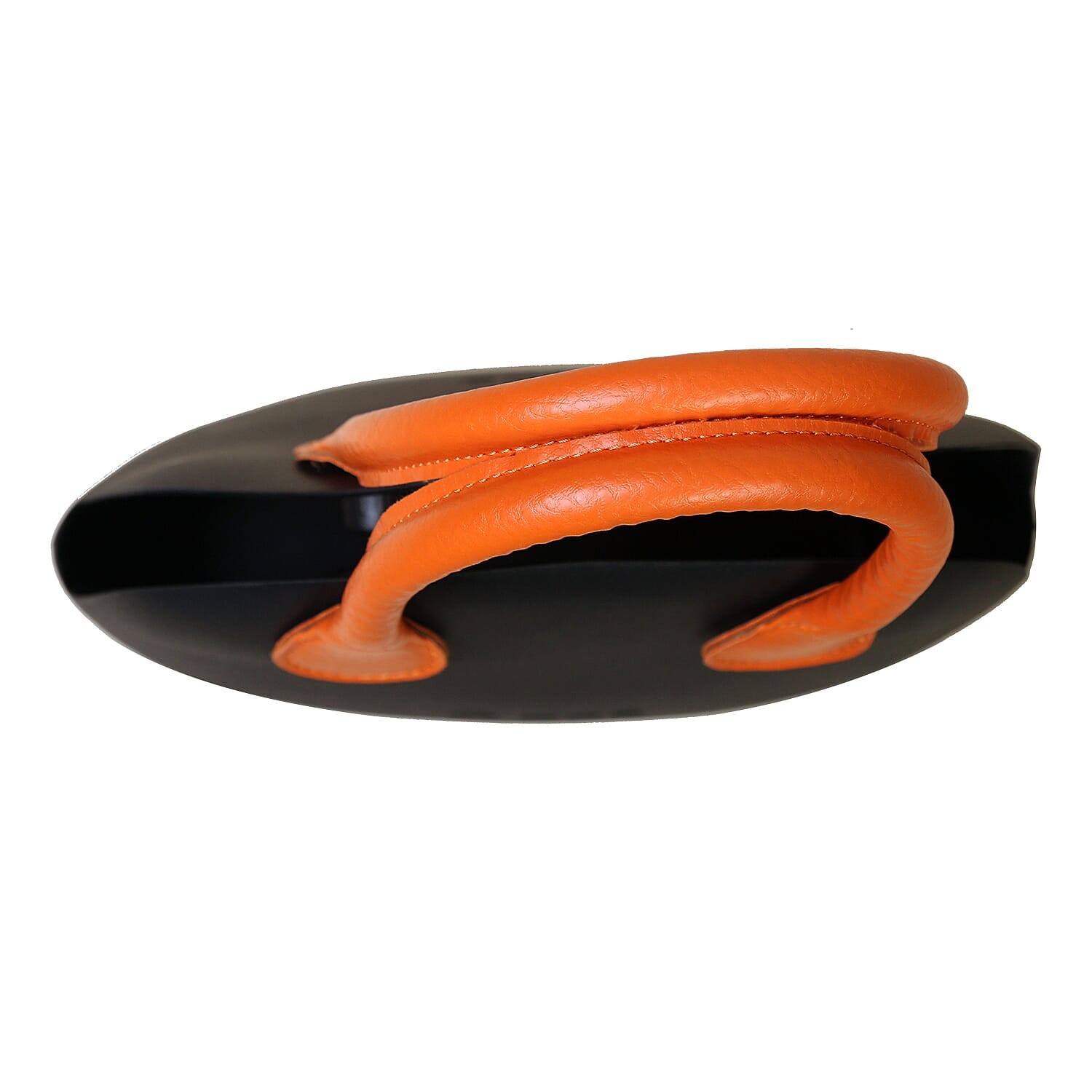 Italian O FIFTY Handbag with Small Handle (Size 38x30x13cm) - Black & Orange