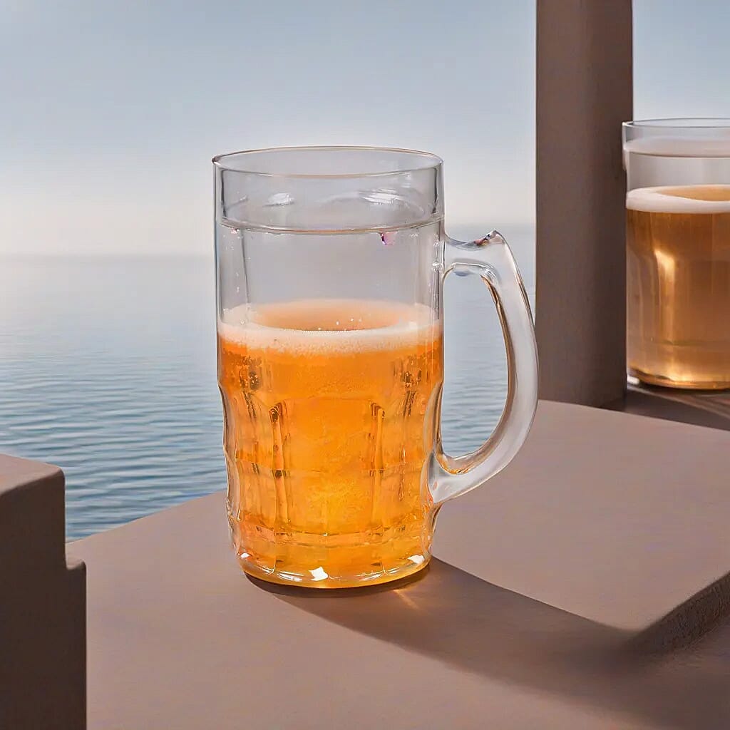 Simulation Beer Mug Craft (450ml) - Transparent