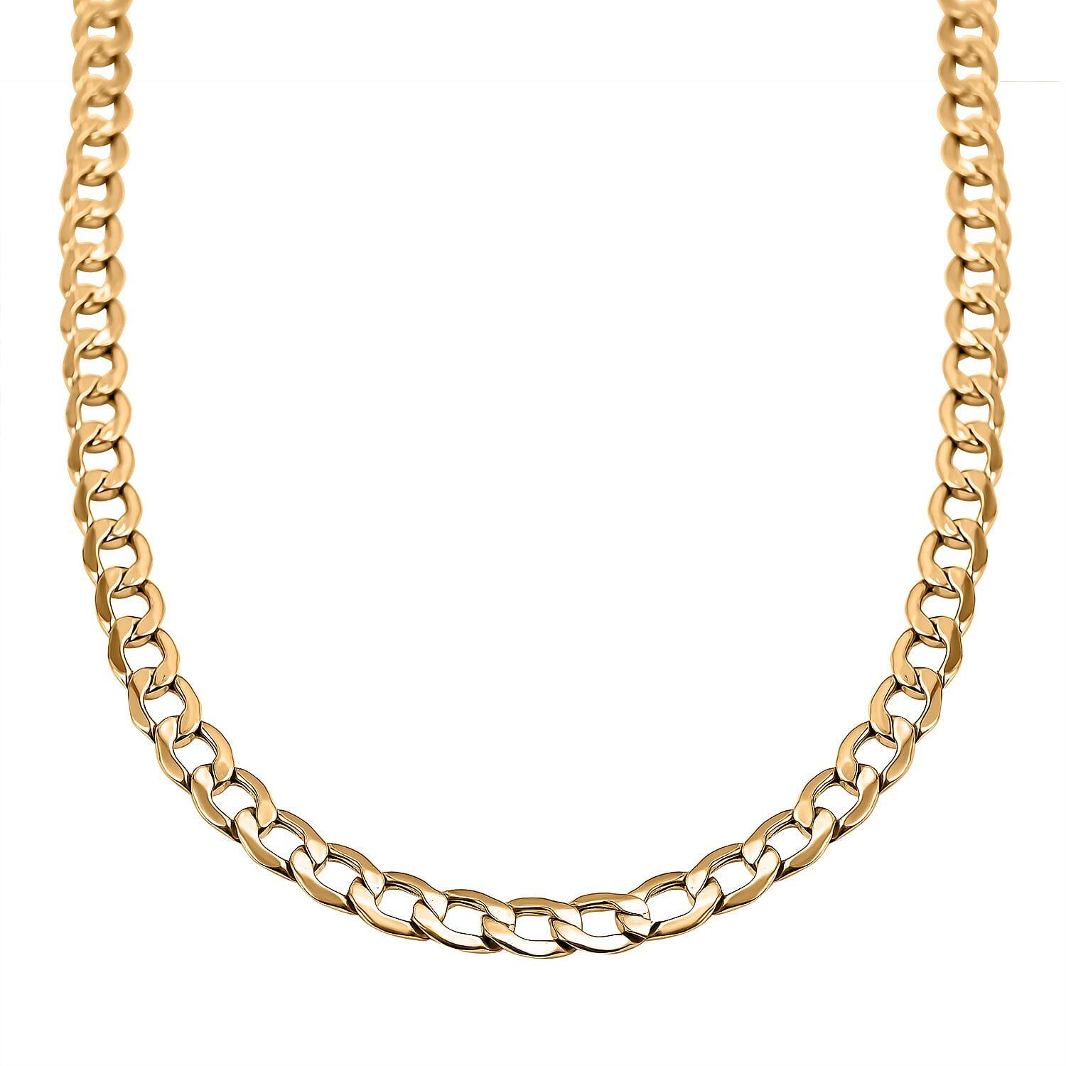 Italian Made Closeout Deal - 9K Yellow Gold Curb Necklace (Size - 20), Gold Wt. 6.70 Gms