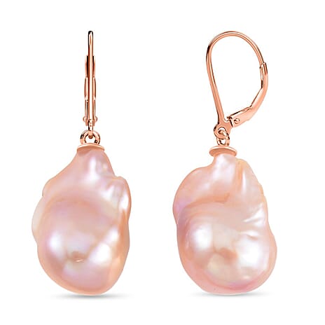 5th Avenue Closeout Multi Colour Baroque Pearl Earrings in Rose Gold Overlay Sterling Silver 5th Avenue Closeout Multi Colour Baroque Pearl Earrings in Rose Gold Overlay Sterling Silver