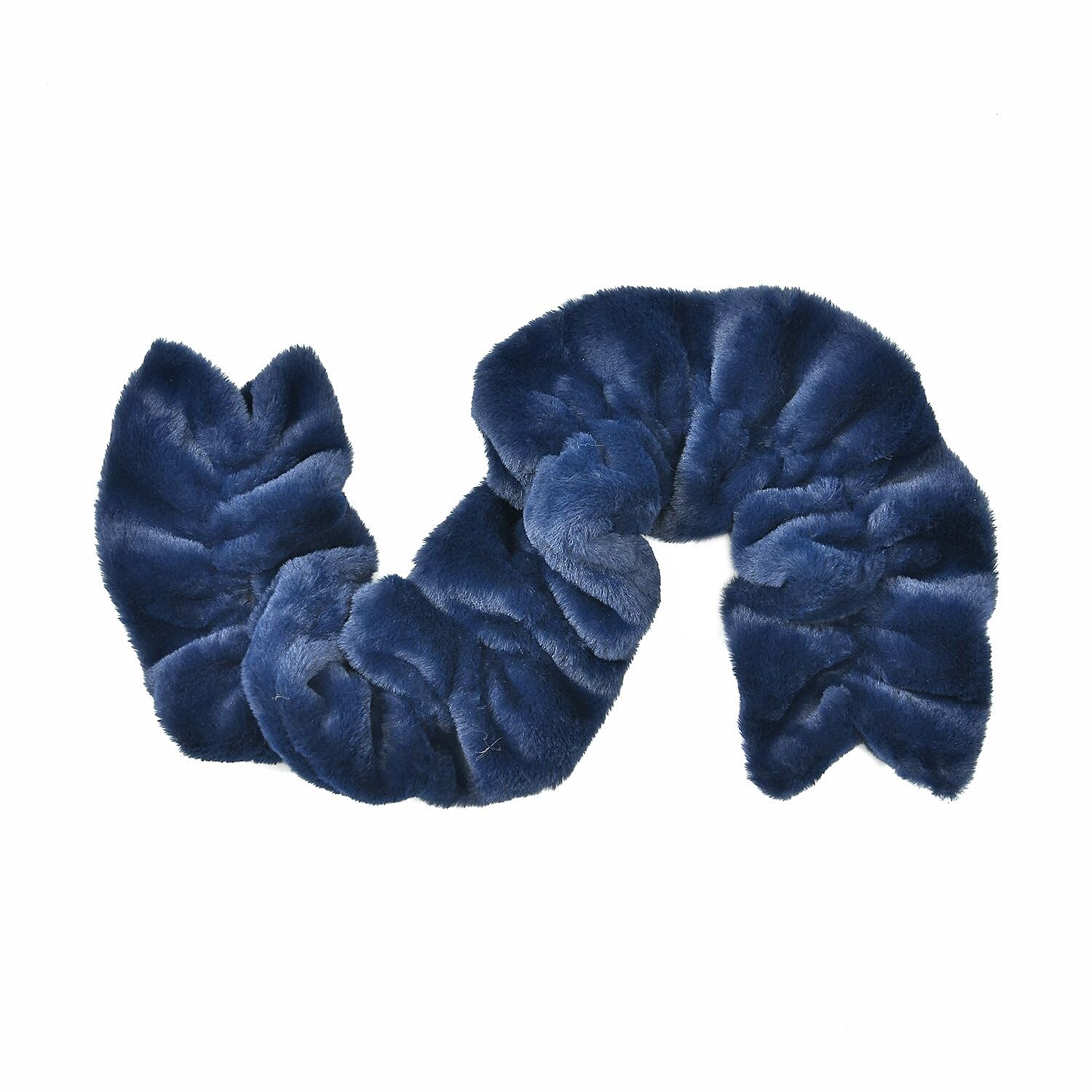 Closeout Deal - New Arrival Faux Fur Scarf (Size- One Size, 92x15cm) - Dark Blue