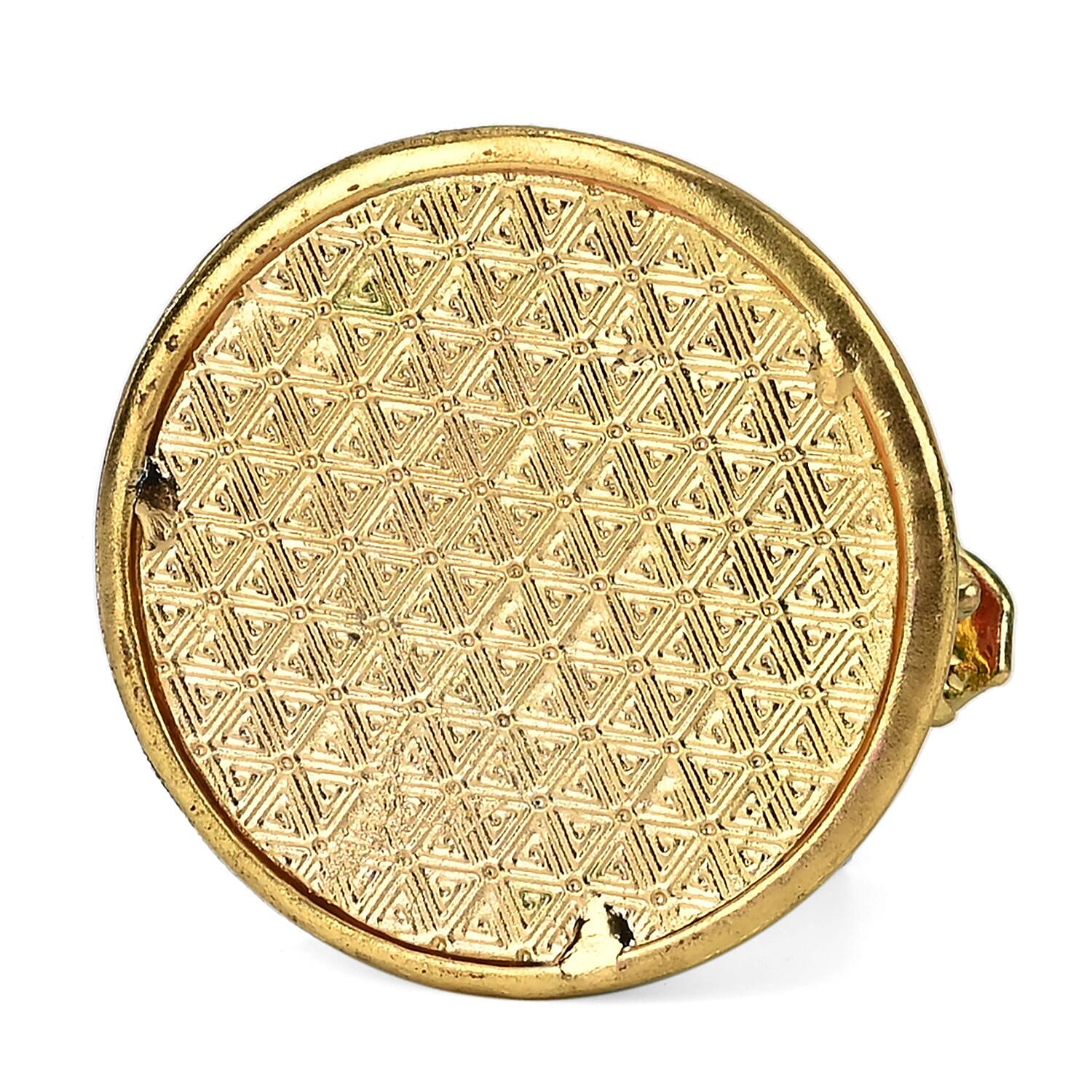 Christmas Bell Hand Painted Trinket Storage Box Enamelled With Sparkling Crystals - Green & Red