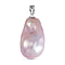 Multi Colour Baroque Pearl Pendant in Yellow Gold Overlay Sterling Silver.