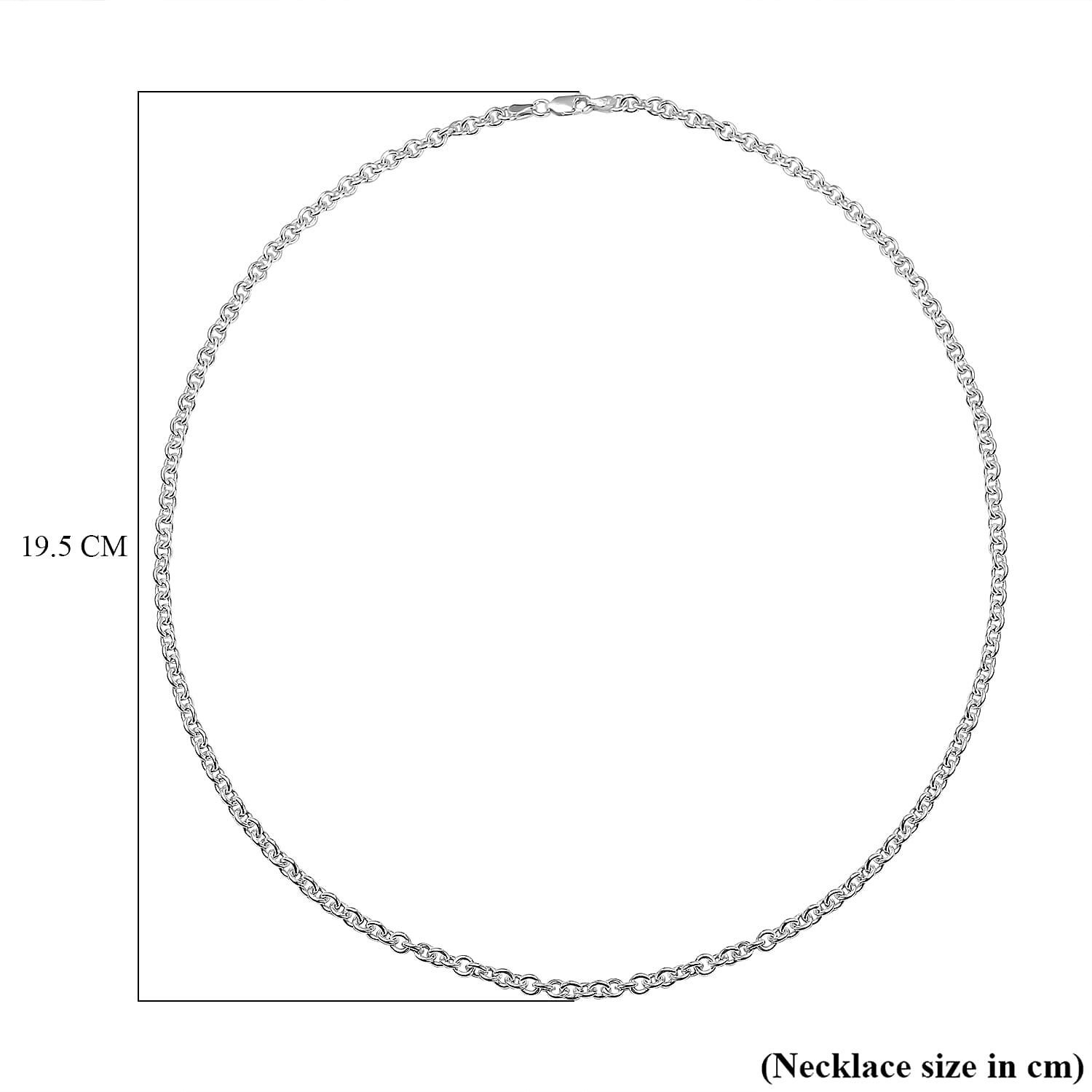 Italian Closeout - Sterling Silver Round Belcher Necklace (Size - 22), Silver Wt. 19.10 Gms