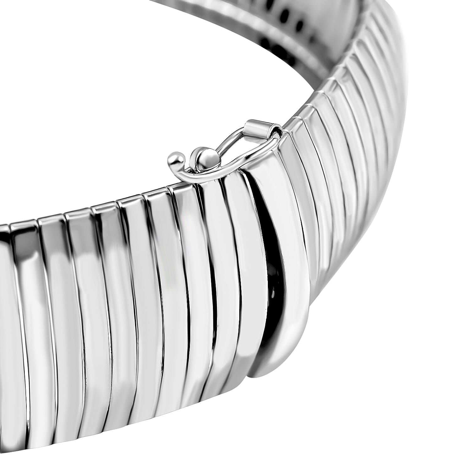 Italian Handmade - Sterling Silver Cleopatra Bracelet (Size - 7.5), 30.50 GM