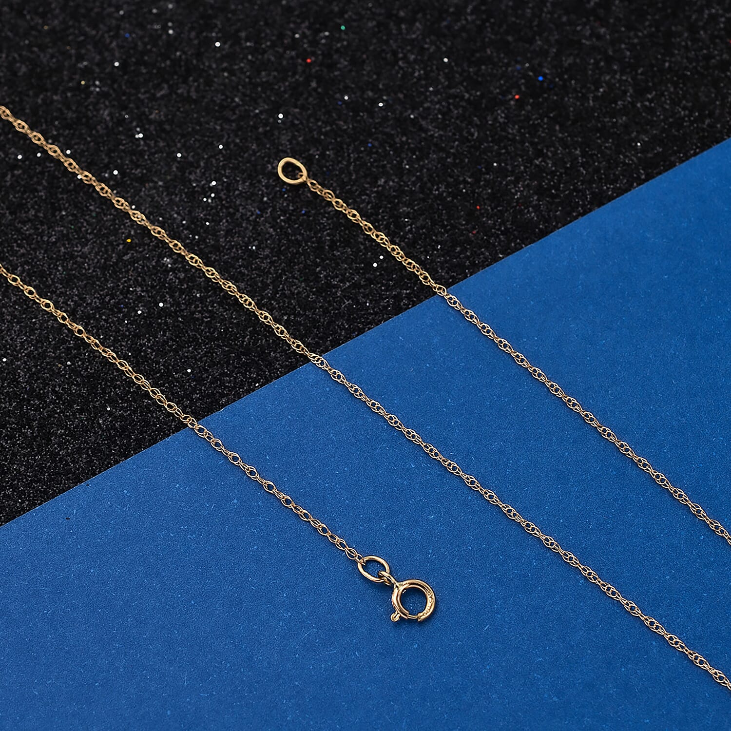 9K Yellow Gold  Necklace  (Size - 18)