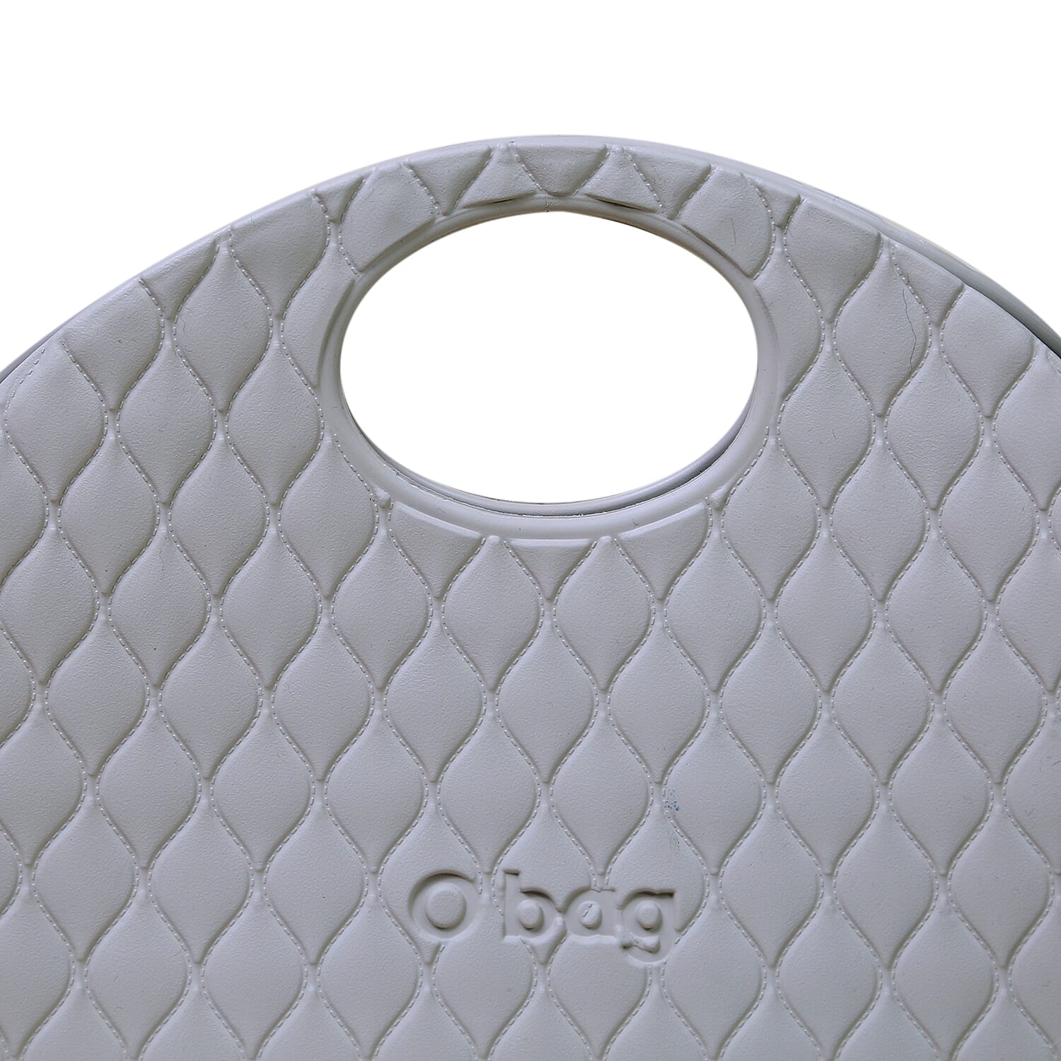 O Bag Italian Quilt Pattern Handbag - Sand