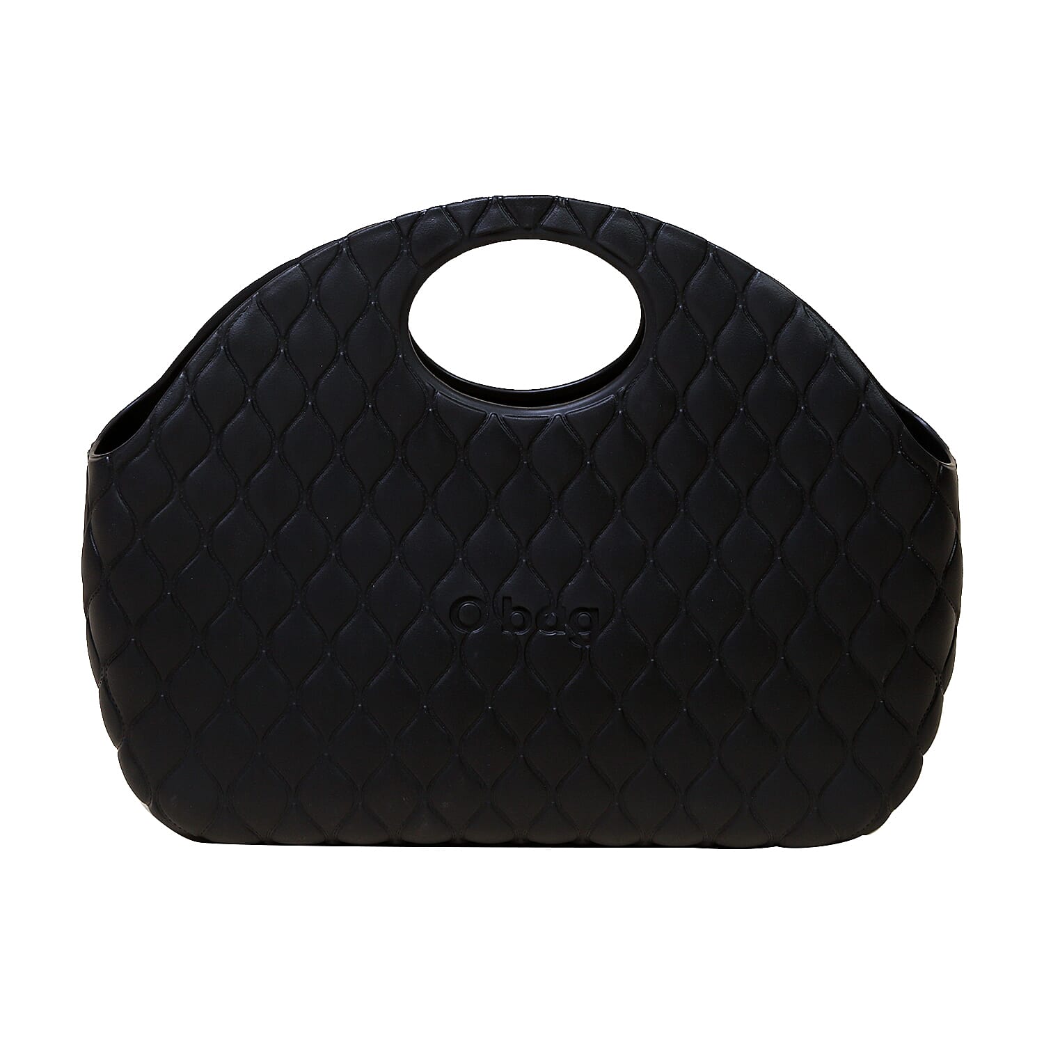 Italian Quilt Pattern Handbag (Size:33x31x9Cm) - Black