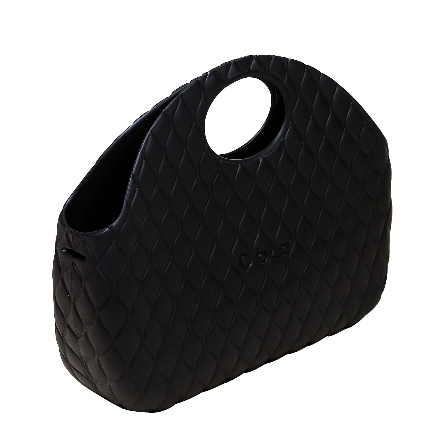 Italian Quilt Pattern Handbag (Size:33x31x9Cm) - Black