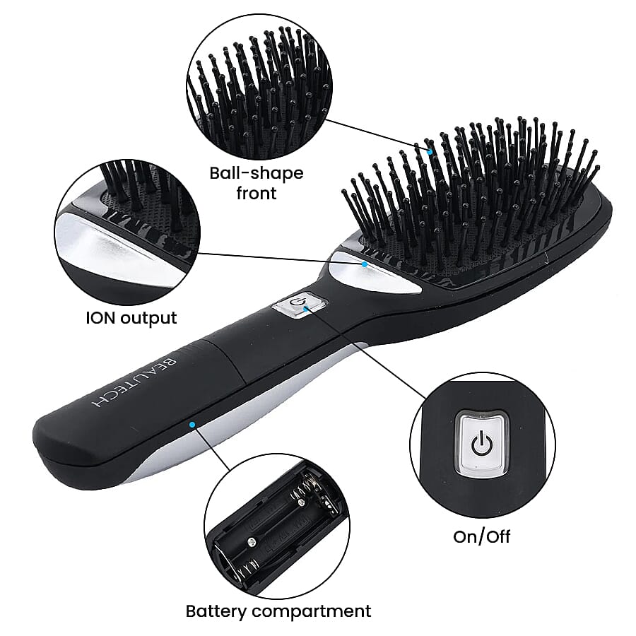 BEAUTECH- Iontech Smoothing Hair Brush (Black)