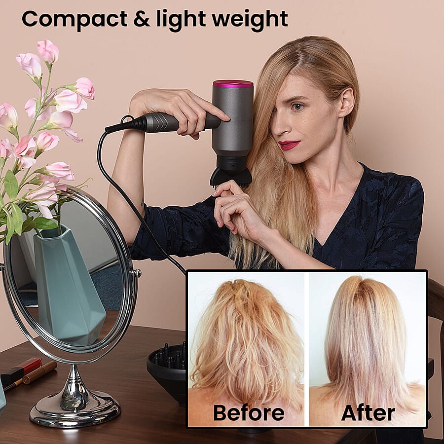 Doorbuster - BEAUTECH Professional Hair Dryer in Grey (with 3 Attachments)