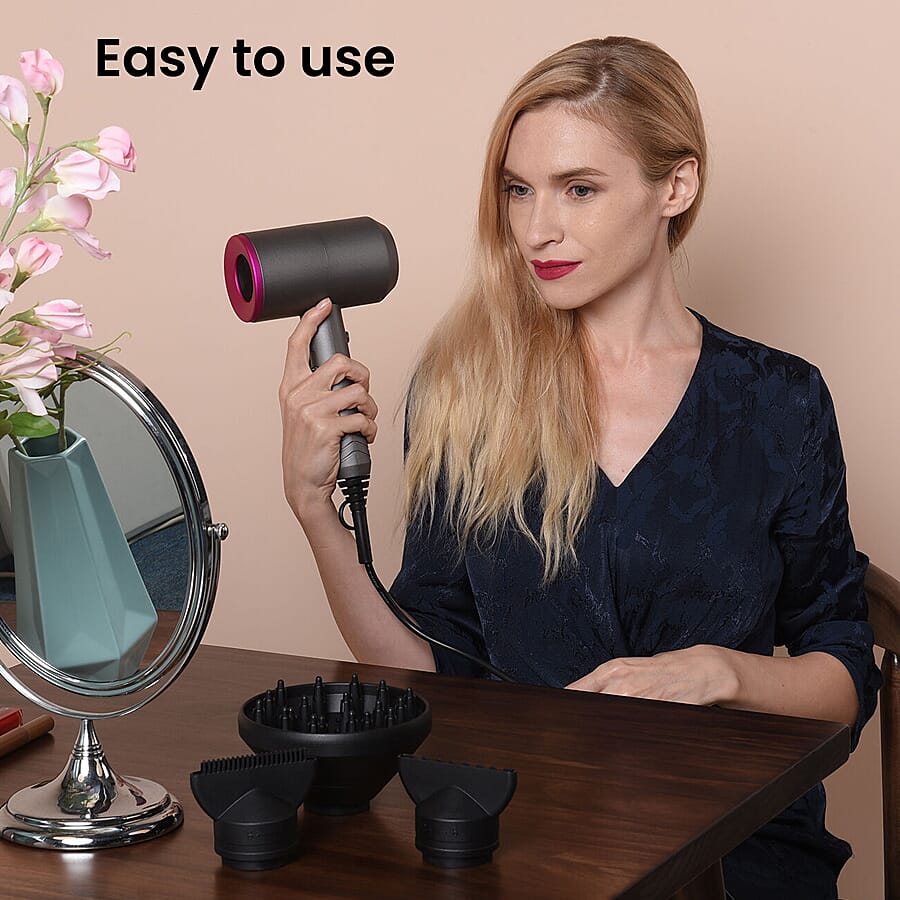 Doorbuster - BEAUTECH Professional Hair Dryer in Grey (with 3 Attachments)