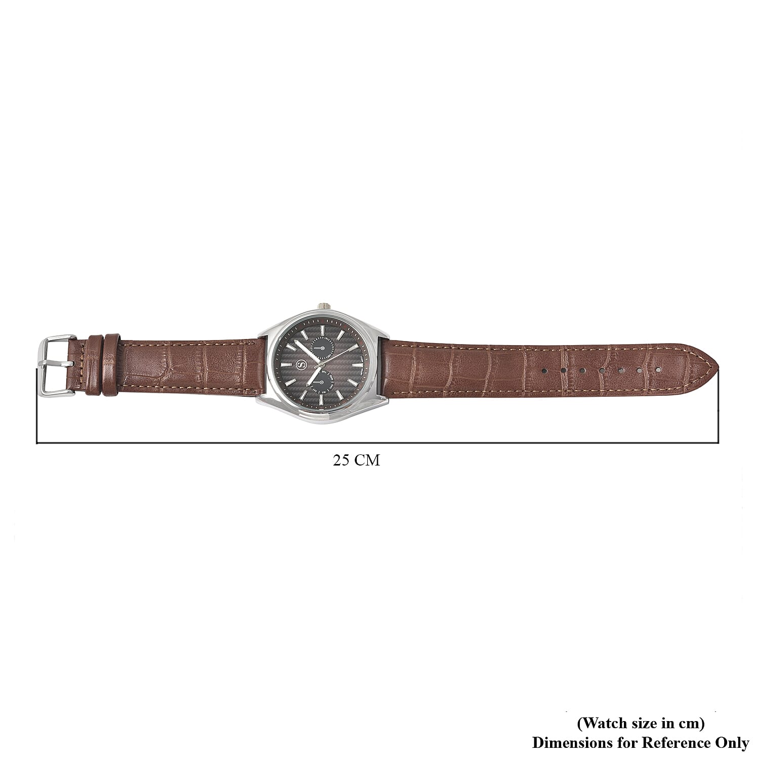 STRADA Japanese Movement Dark Brown Dial Water Resistant Watch with Dark Brown Colour Strap