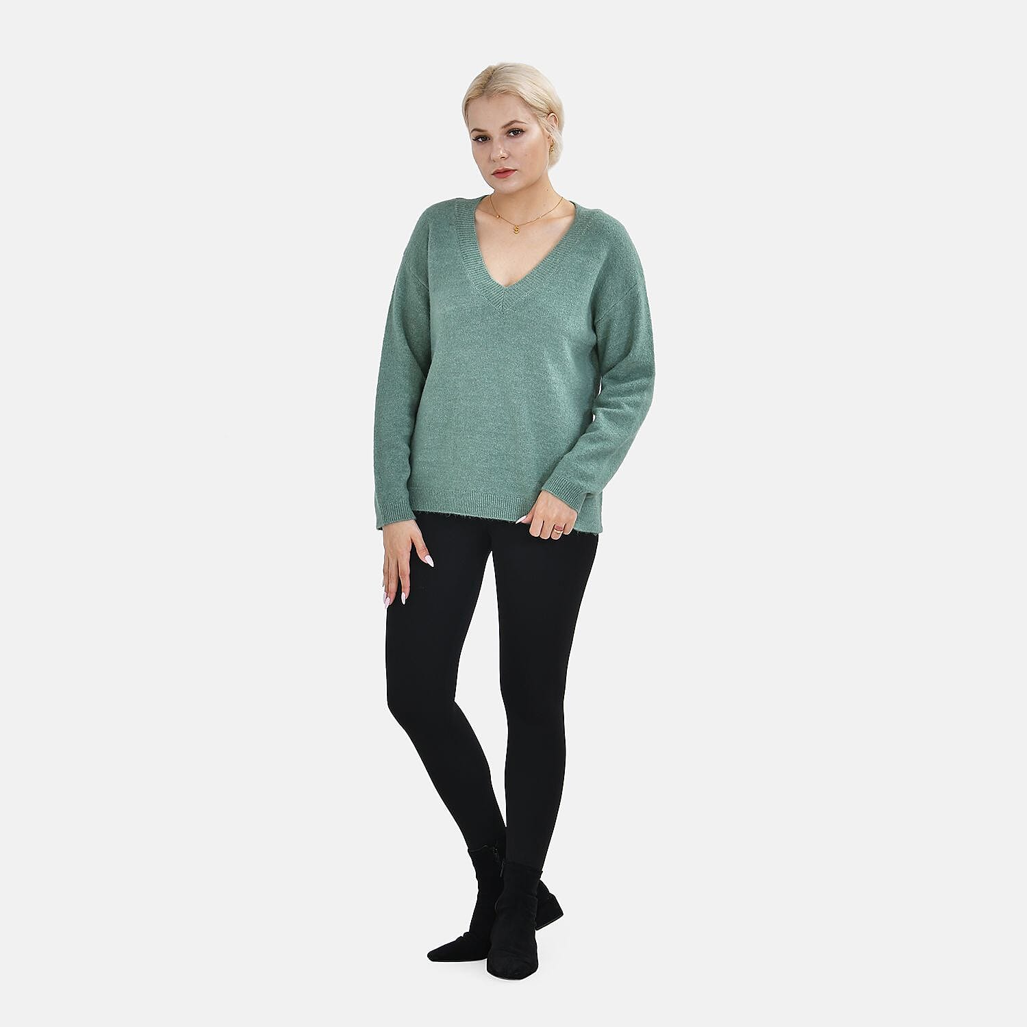 Tamsy Polyester Patterned Cardigan and Sweater-Jumper - Beige