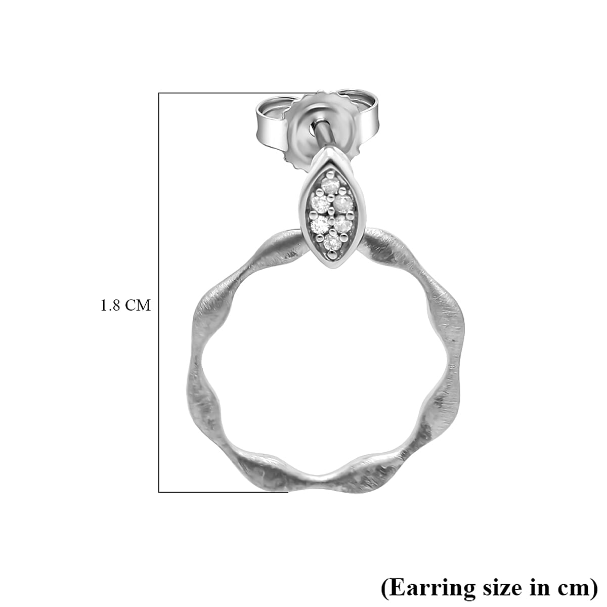 9K White Gold Diamond (G-H) Earrings