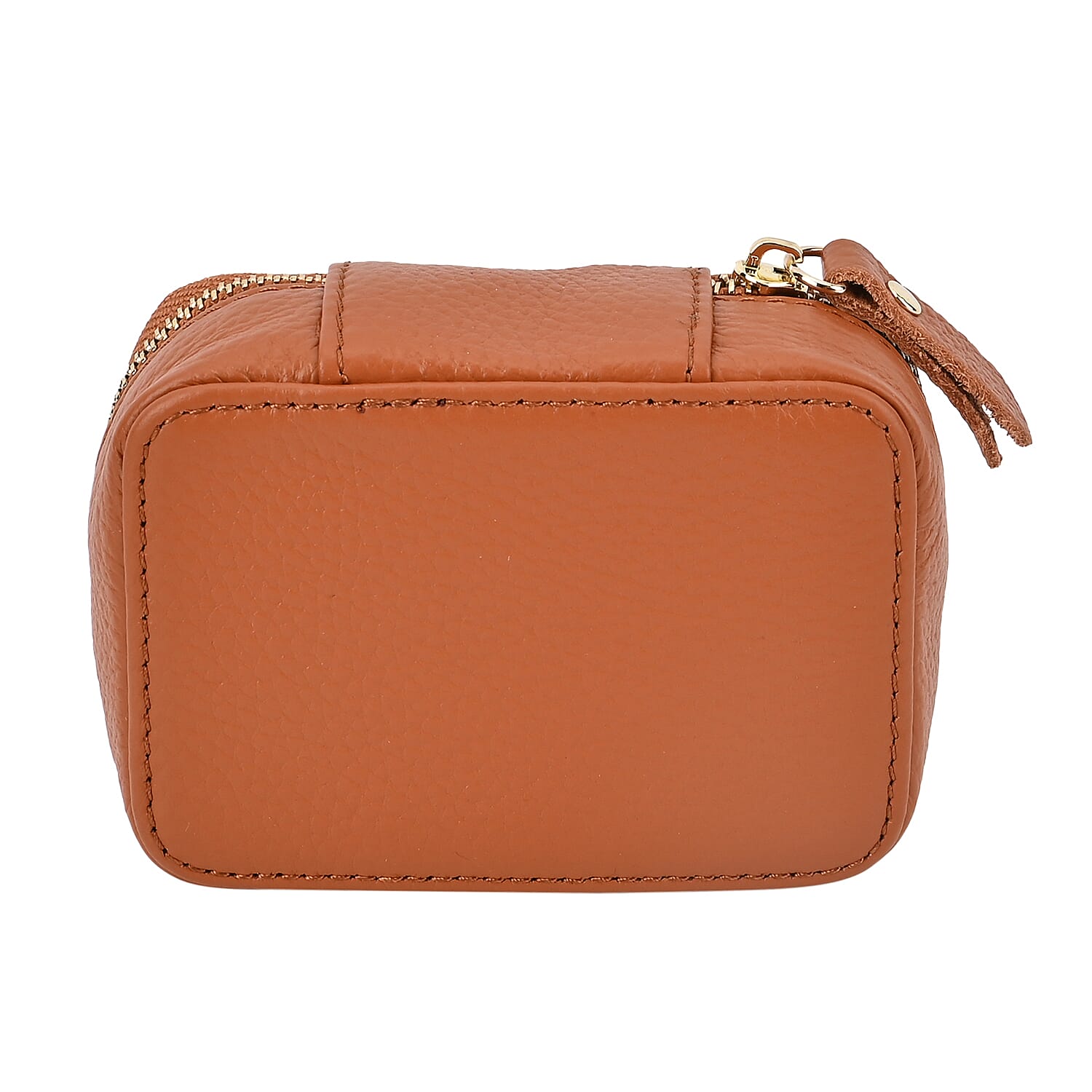 Genuine Leather Lipstick Storage Box with Lip Print