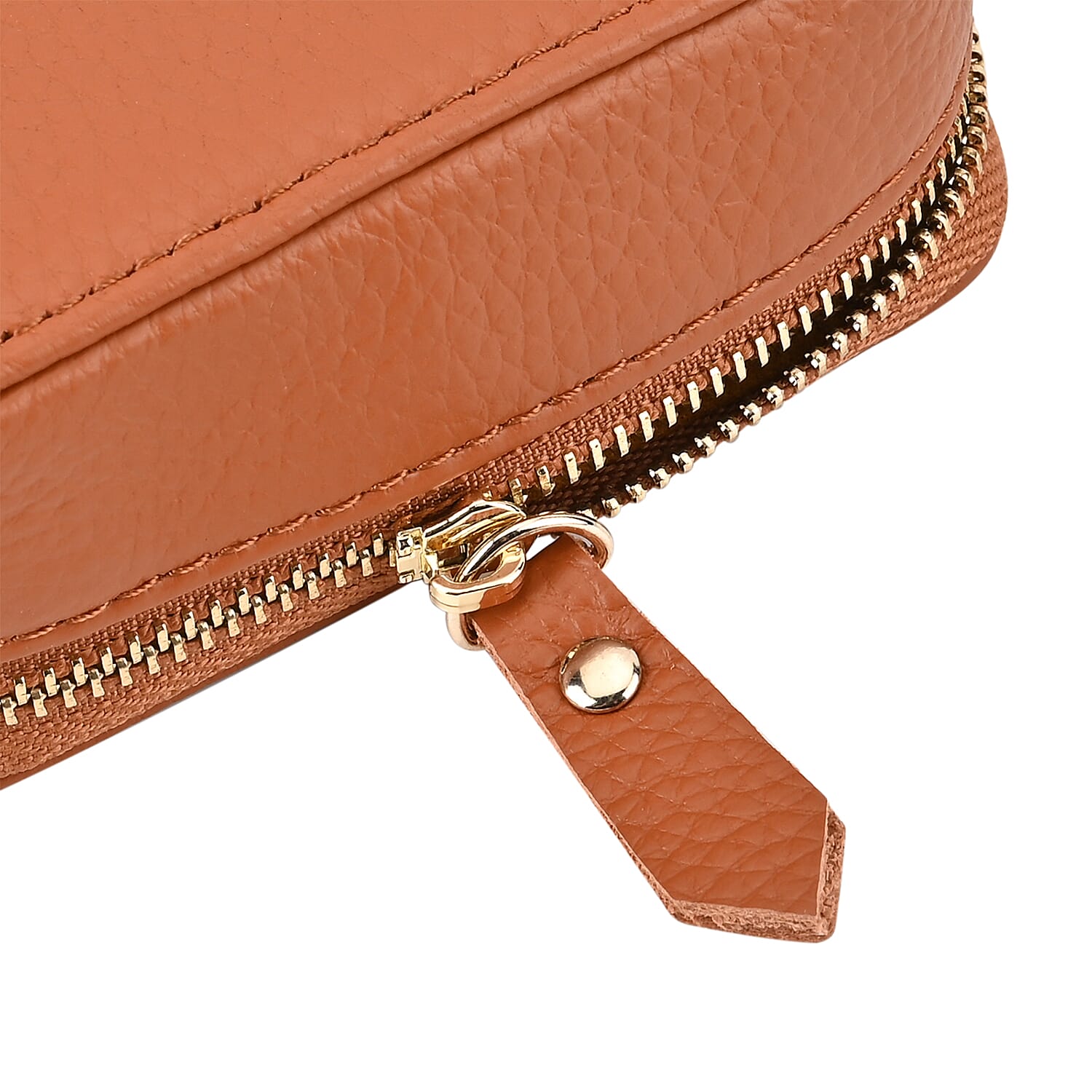 Genuine Leather Lipstick Storage Box with Lip Print