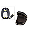 Genuine Leather Penguin Card Wallet with Keychain & RFID Technology - Orange