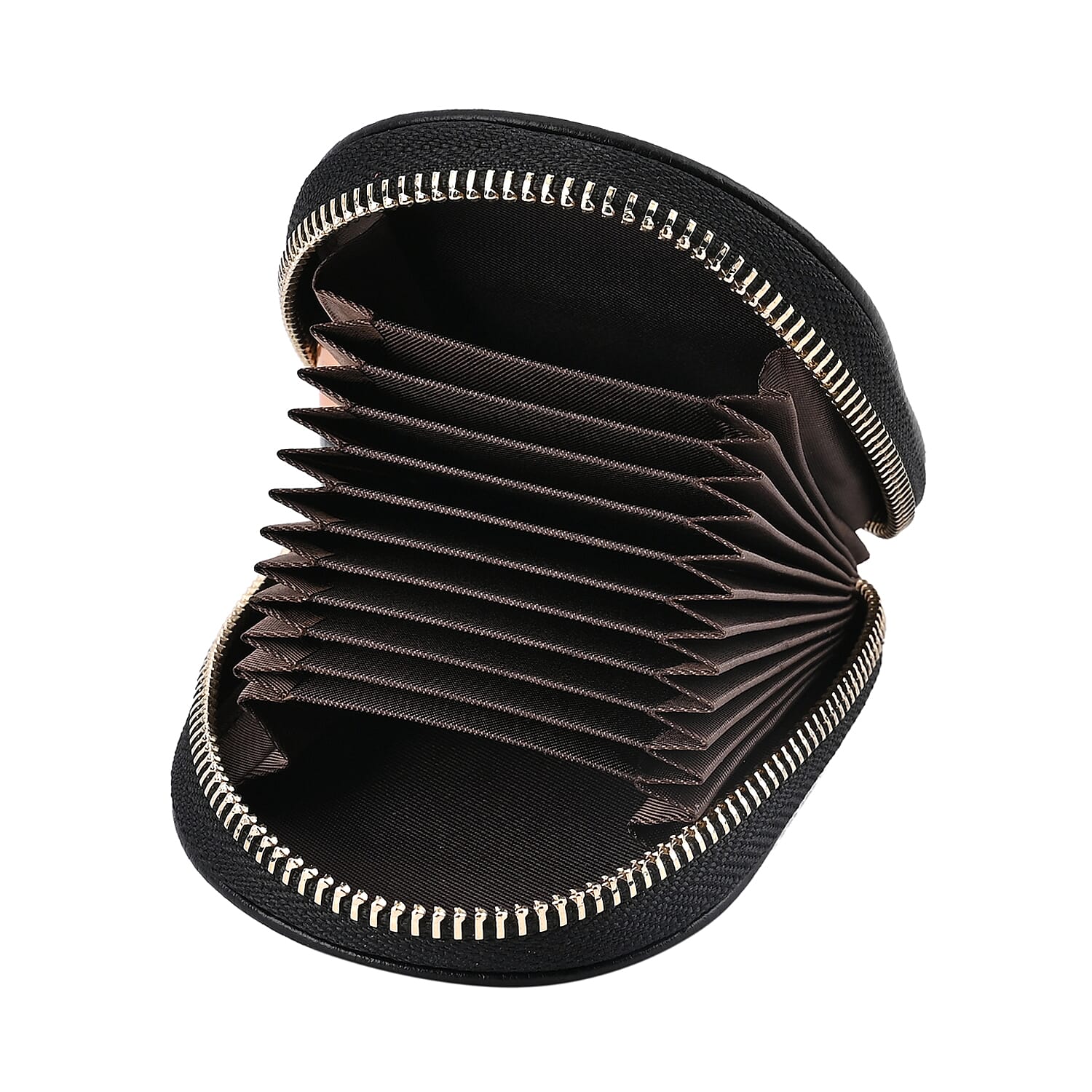 Genuine Leather Penguin Card Wallet with Keychain & RFID Technology - Black