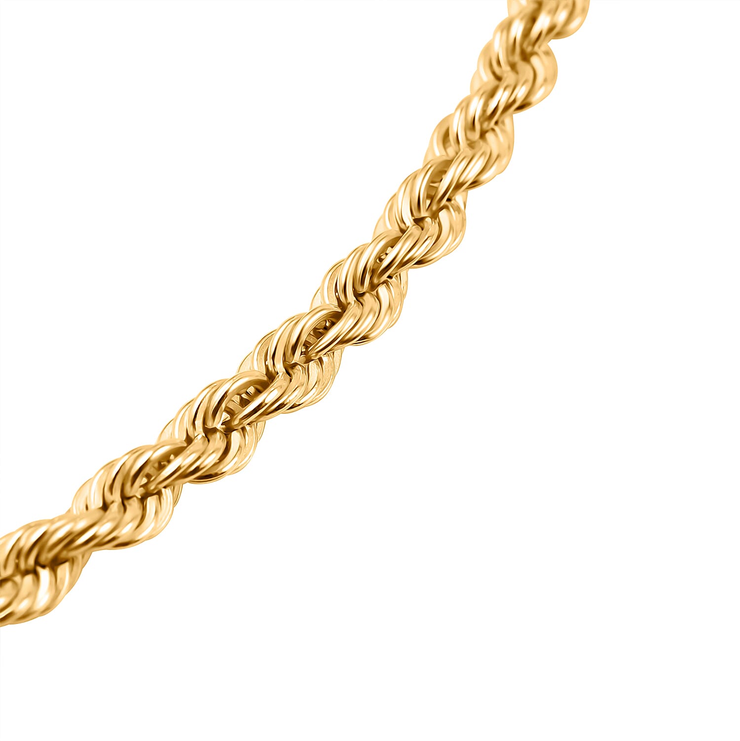 Italian Made Close Out Deal- 9K Yellow Gold Rope Necklace (Size - 20), Gold Wt. 4.40 Gms