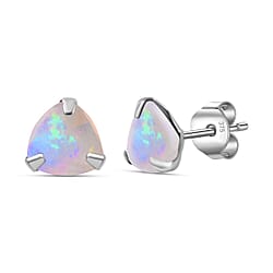 No Brand 9K Yellow Gold AA Ethiopian Opal Earring in Gold Wt. 0.25 grams, 0.880 Ct