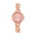 STRADA Japanese Movement Crystal Studded Pink Dial Water Resistant Watch in Rose Gold Tone