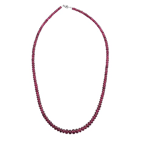 950 Platinum  AAAA  Rubellite  Necklace (Size - 18) 75.00 ct,  Platinum Wt. 2.75 Gms  75.000  Ct.