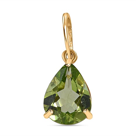 9K Yellow Gold Hebei Peridot Solitaire Pendant 1.00 Ct. 9K Yellow Gold Hebei Peridot Solitaire Pendant 1.00 Ct.