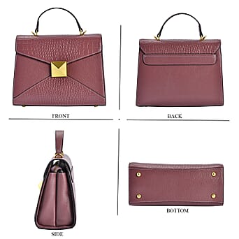https://tjcuk.sirv.com/Products/76/3/7631599/Genuine-Leather-Crossbody-Bag-with-Exterior-Zipped-Pocket-Shoulder-Str_7631599_3.jpg?w=342&h=342