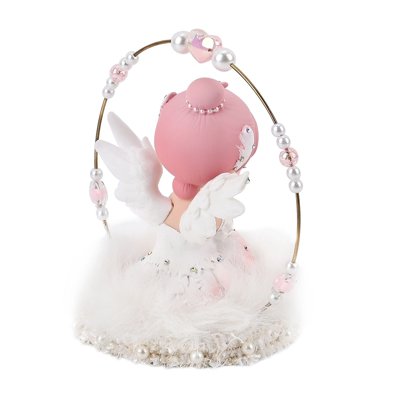 Aesthetic Handmade Sleeping Angel Table Top Decoration (Size 14x13x10cm)