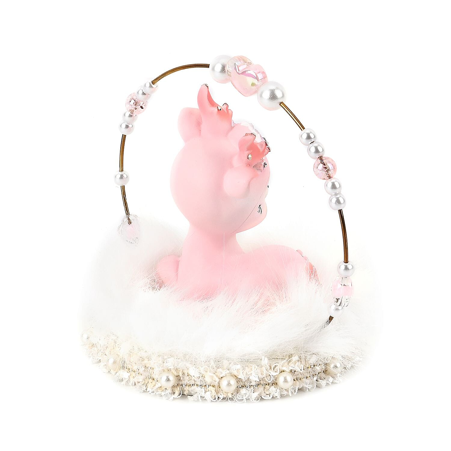 Aesthetic Handmade Sleeping Deer Table Top Decoration (Size 12x12x10cm)