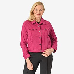 Tamsy Women Stretch Twill trucker Jacket