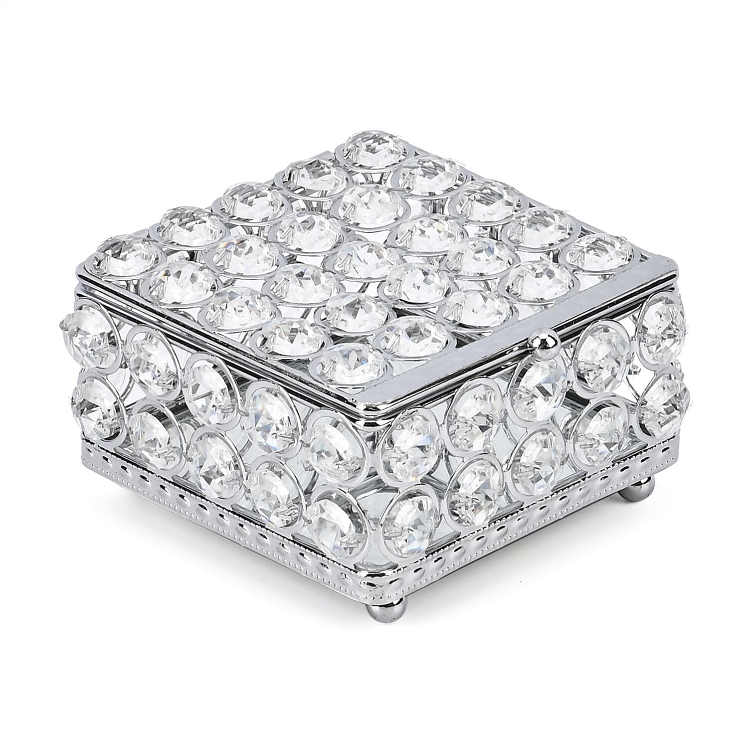 Square Jewellery Box (Size 11x11x7 ) - Silver
