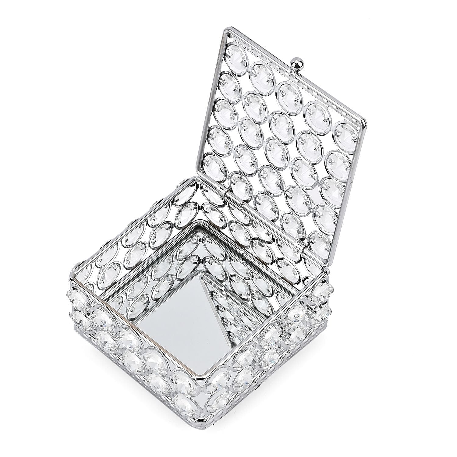 Square Jewellery Box (Size 11x11x7 ) - Silver