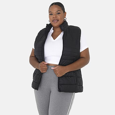 Brave Soul Classic Gilet  (Size 20) - Black