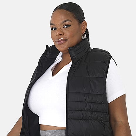 Brave Soul Classic Gilet  (Size 20) - Black