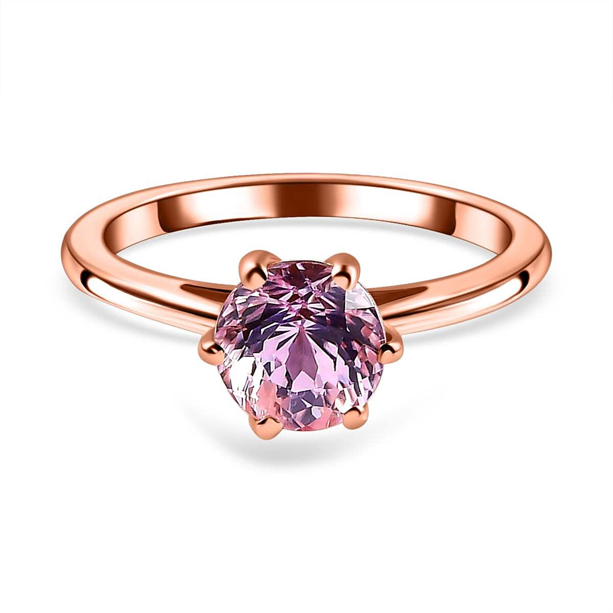 Pink sparkling crown on sale solitaire ring