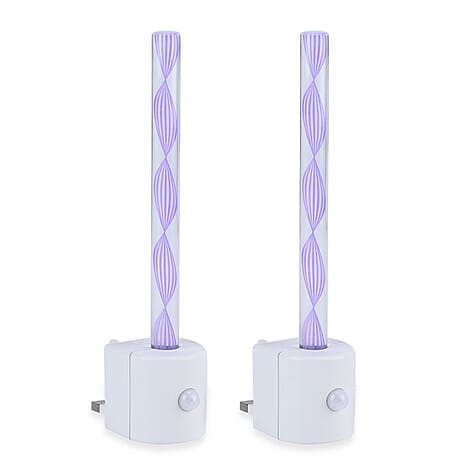 Set of 2 Motion Sensor LED Night Light - Purple