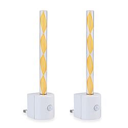 Set of 2 Motion Sensor LED Night Light - Yellow