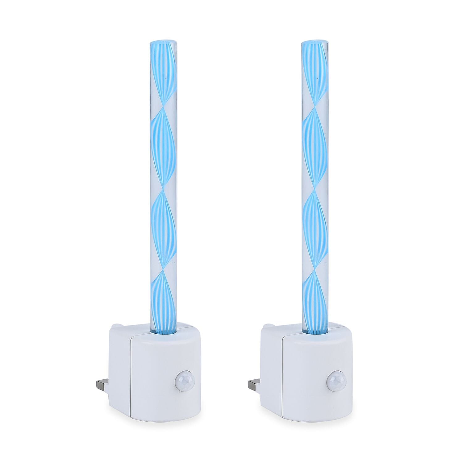 Set of 2 Motion Sensor LED Night Light - Blue