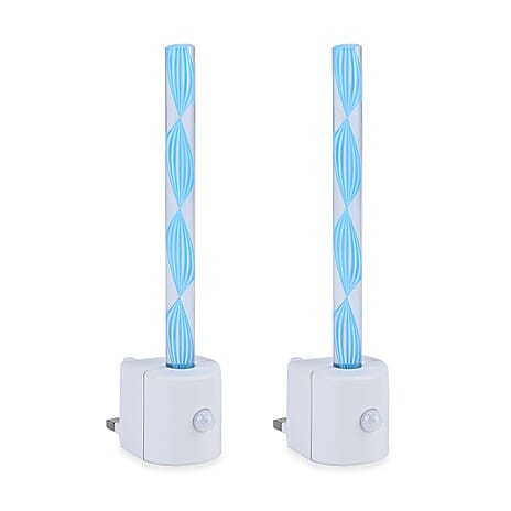 Set of 2 Motion Sensor LED Night Light - Blue