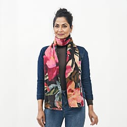 La Marey Pure Cashmere Printed Pashmina Woolen Scarf with Gift Box