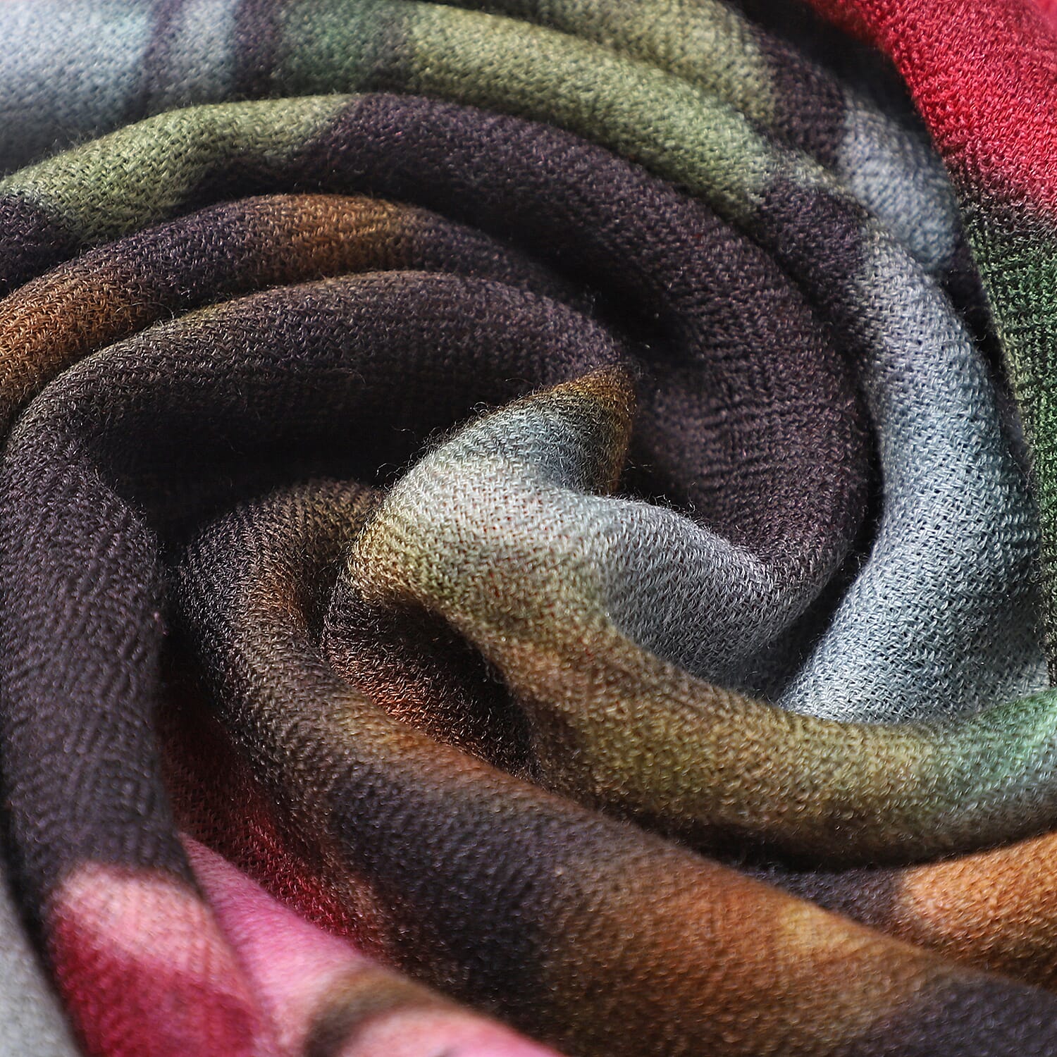 La Marey 100% Cashmere Printed Pashmina Woolen Scarf with Gift Box (Size 190x70cm) - Pink & Yellow