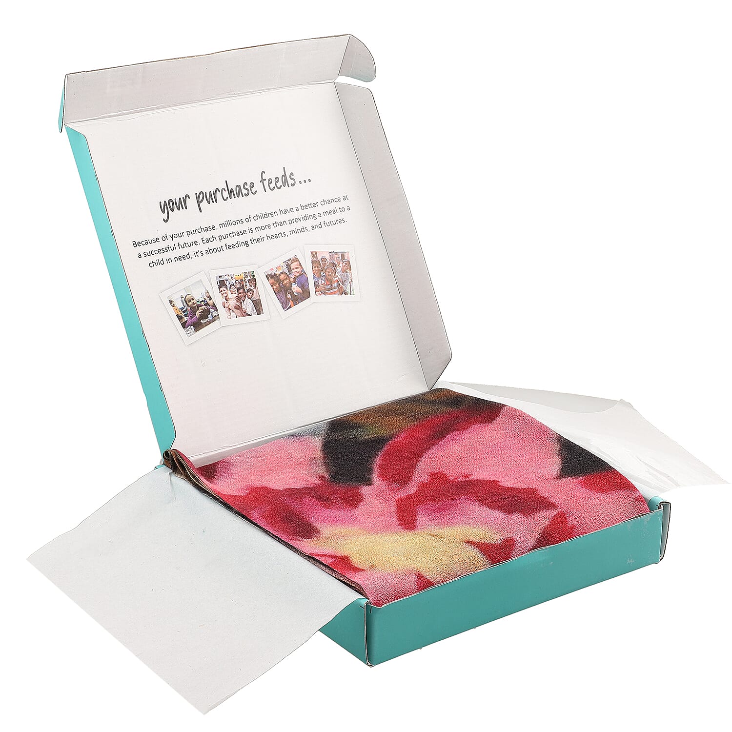 La Marey 100% Cashmere Printed Pashmina Woolen Scarf with Gift Box (Size 190x70cm) - Pink & Yellow